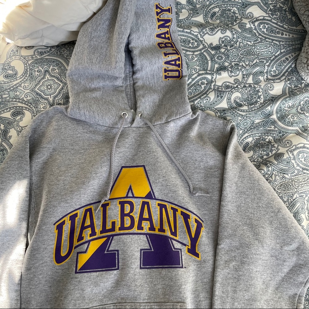 Small SUNY University at Albany Drawstring Hoodie